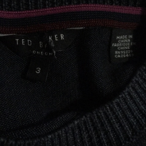 Ted Baker NEWAB Garment-Dyed Wool Sweater 3 - Picture 7 of 7